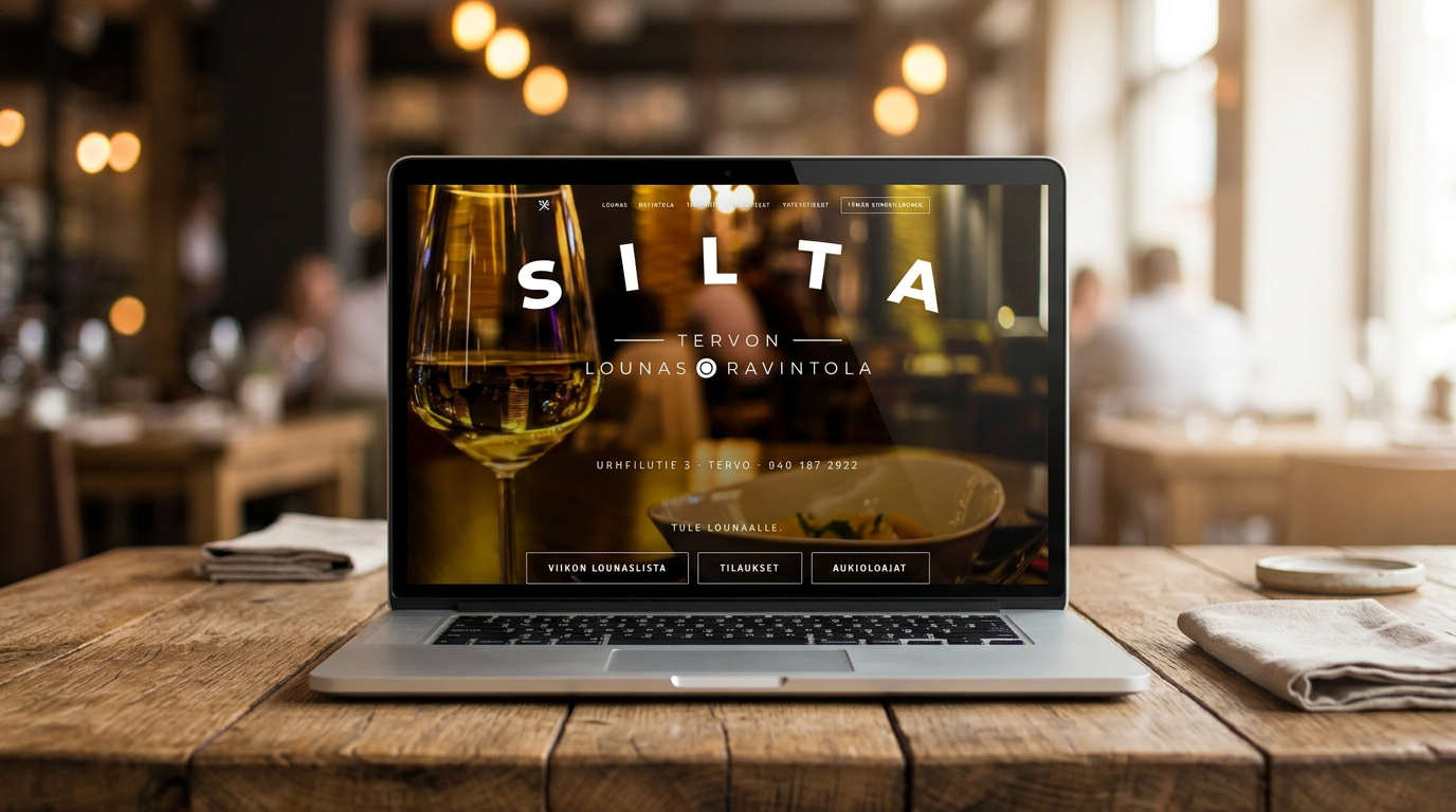 Ravintola Silta – Makkee verkkosivuprojekti Tervo